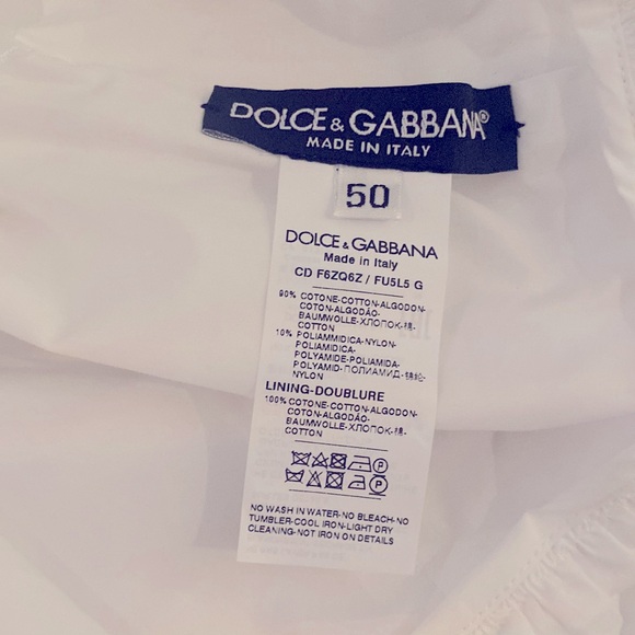 DOLCE & GABBANA | Broderie - Anglaise Tiered Sleeveless Mini Dress | Size US 14 - Picture 6 of 11